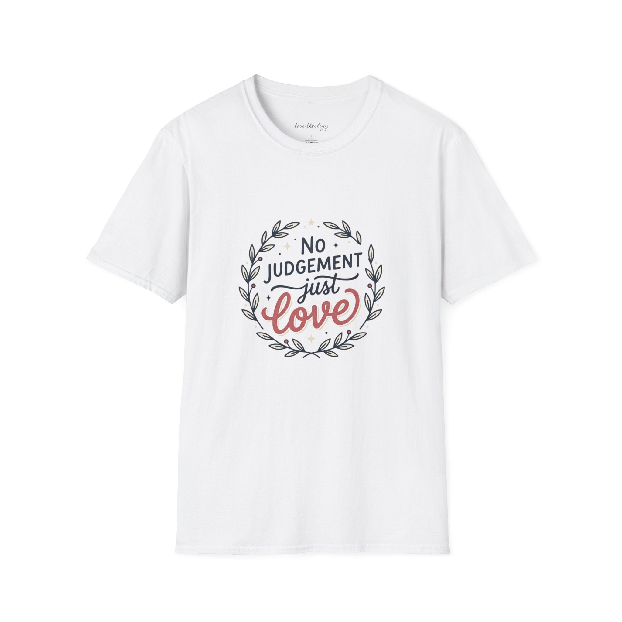"No Judgment Just Love" Floral Laurel Tee