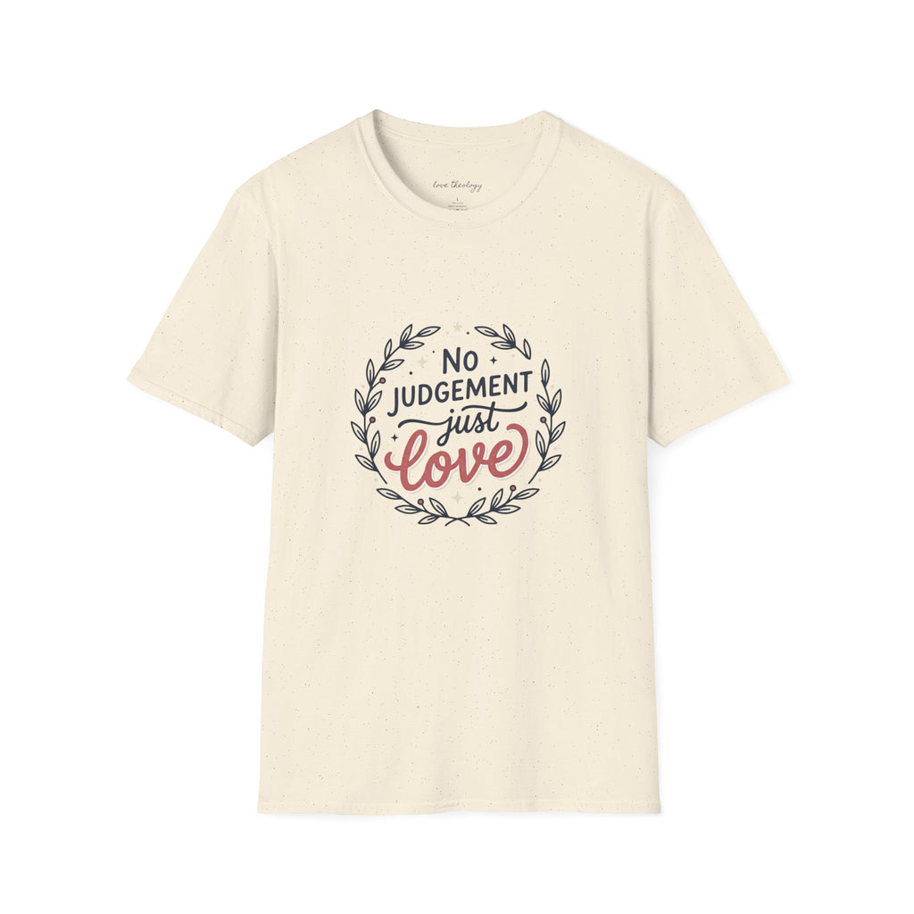 "No Judgment Just Love" Floral Laurel Tee