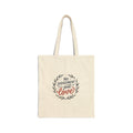 No Judgement Just Love Cotton Canvas Tote Bag