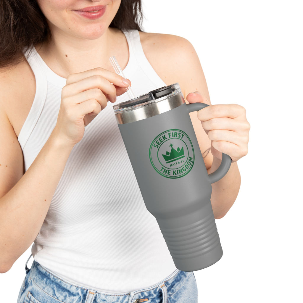 Seek First the Kingdom 40oz Insulated Travel Mug