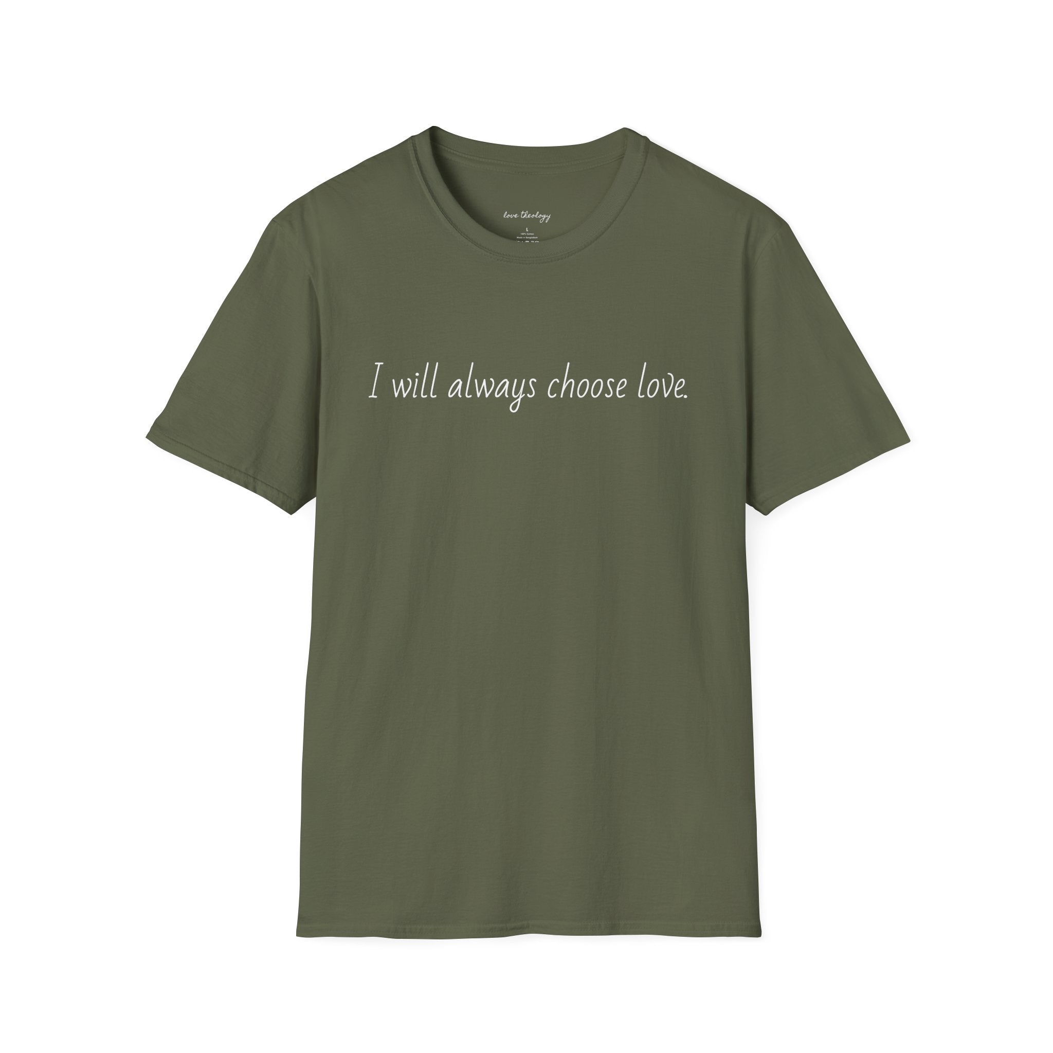 I will always choose love.
