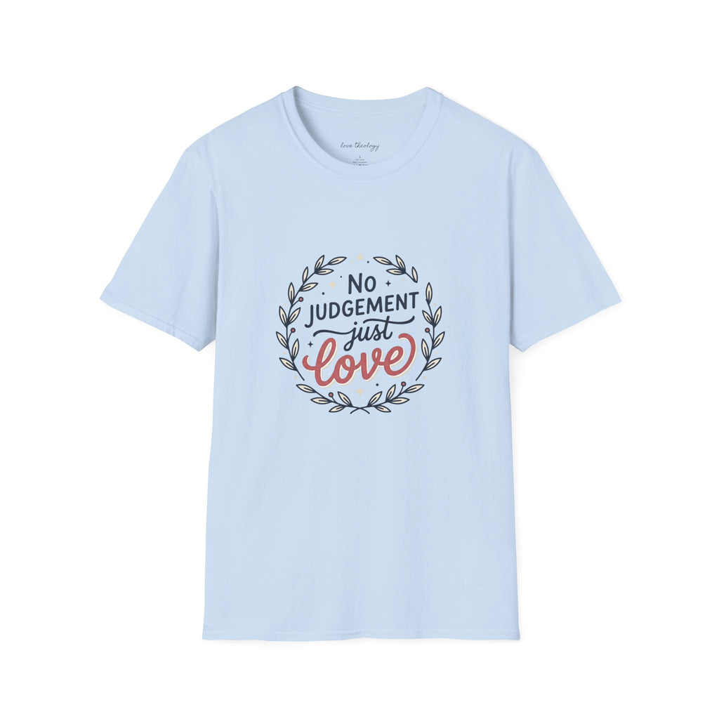 "No Judgment Just Love" Floral Laurel Tee
